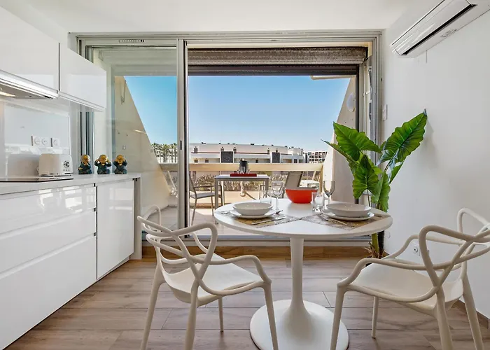 Appartement Design Terrasse Parking Heliopolis - Le White&Sea Village Naturiste